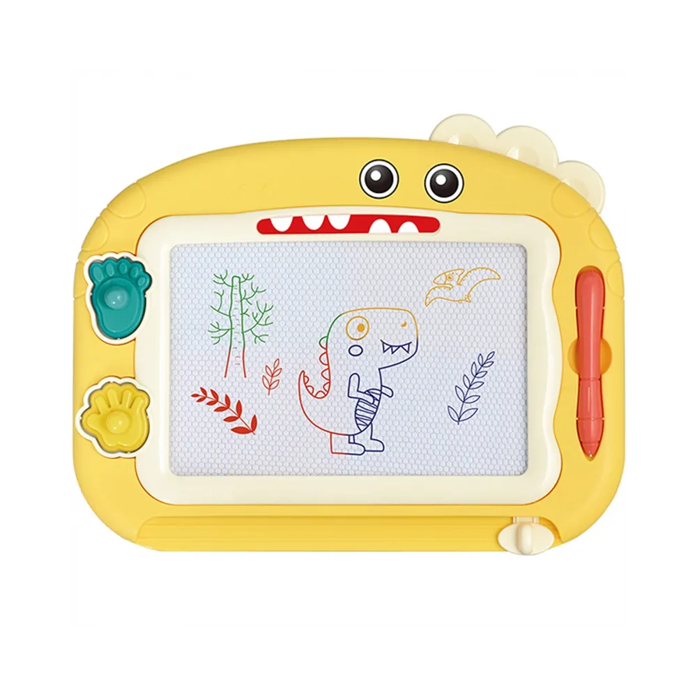 WOOPIE Znikopis Tablica Magnetyczna Kolorowa + 2 Stempelki Dinozaur