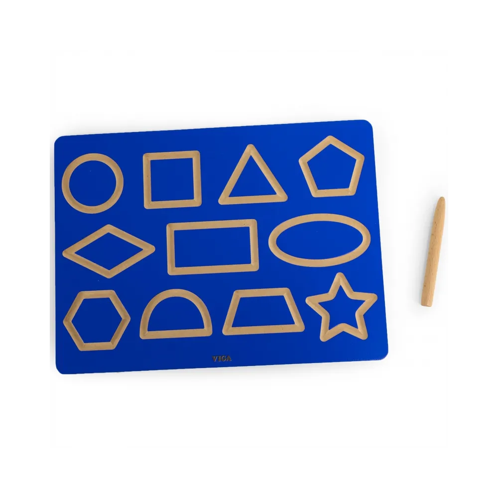 VIGA Tablica Grafomotoryczna Kształty Nauka Pisania