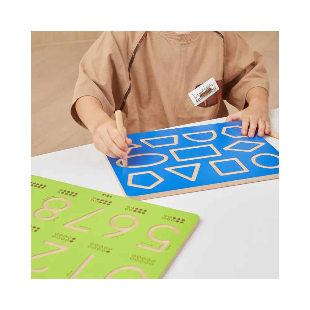 VIGA Tablica Grafomotoryczna Kształty Nauka Pisania