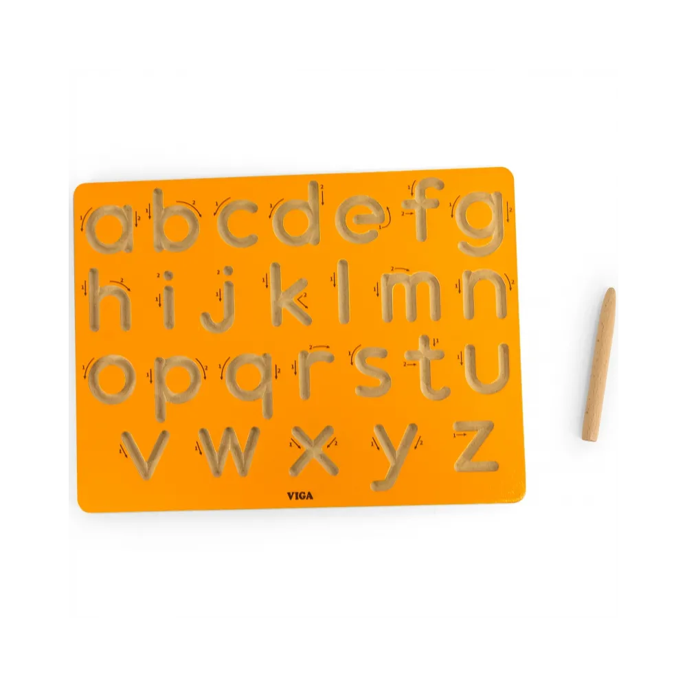 VIGA Tablica Grafomotoryczna Małe Litery Nauka Pisania