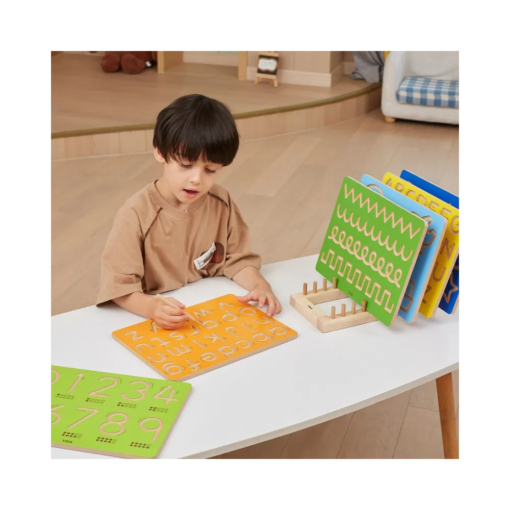 VIGA Tablica Grafomotoryczna Małe Litery Nauka Pisania