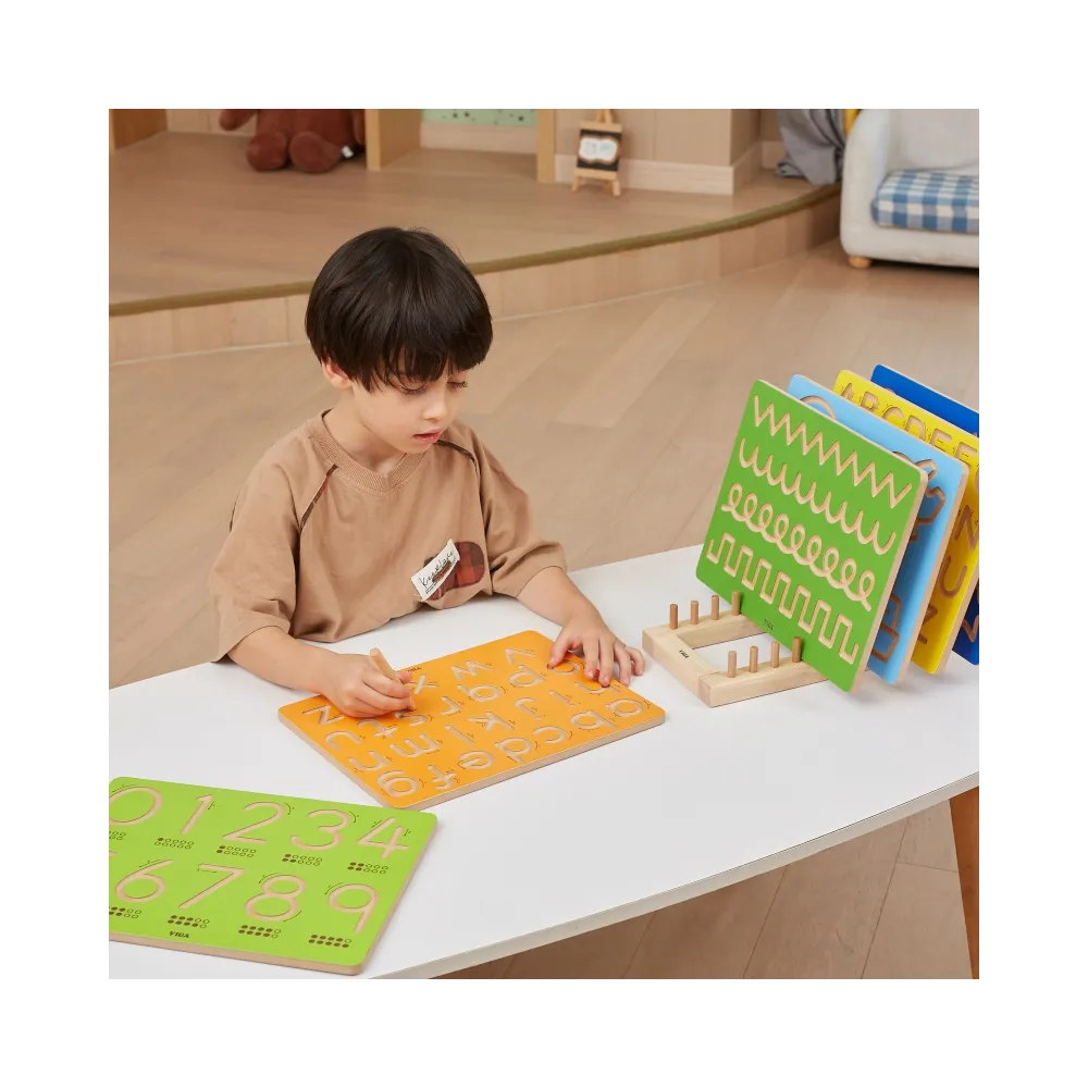 VIGA Tablica Grafomotoryczna Małe Litery Nauka Pisania