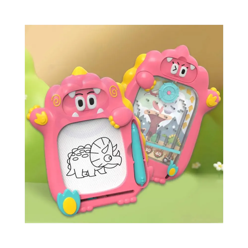 WOOPIE Znikopis Tablica Magnetyczna 2w1 Gra Zręcznościowa Pinball Flipper Różowa