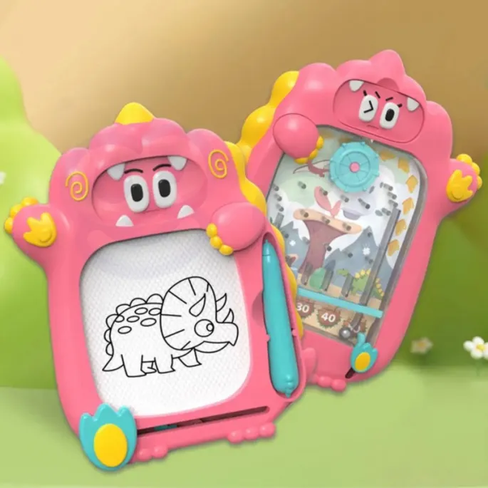 Tablica magnetyczna 2w1 z grą Flipper i długopisem.