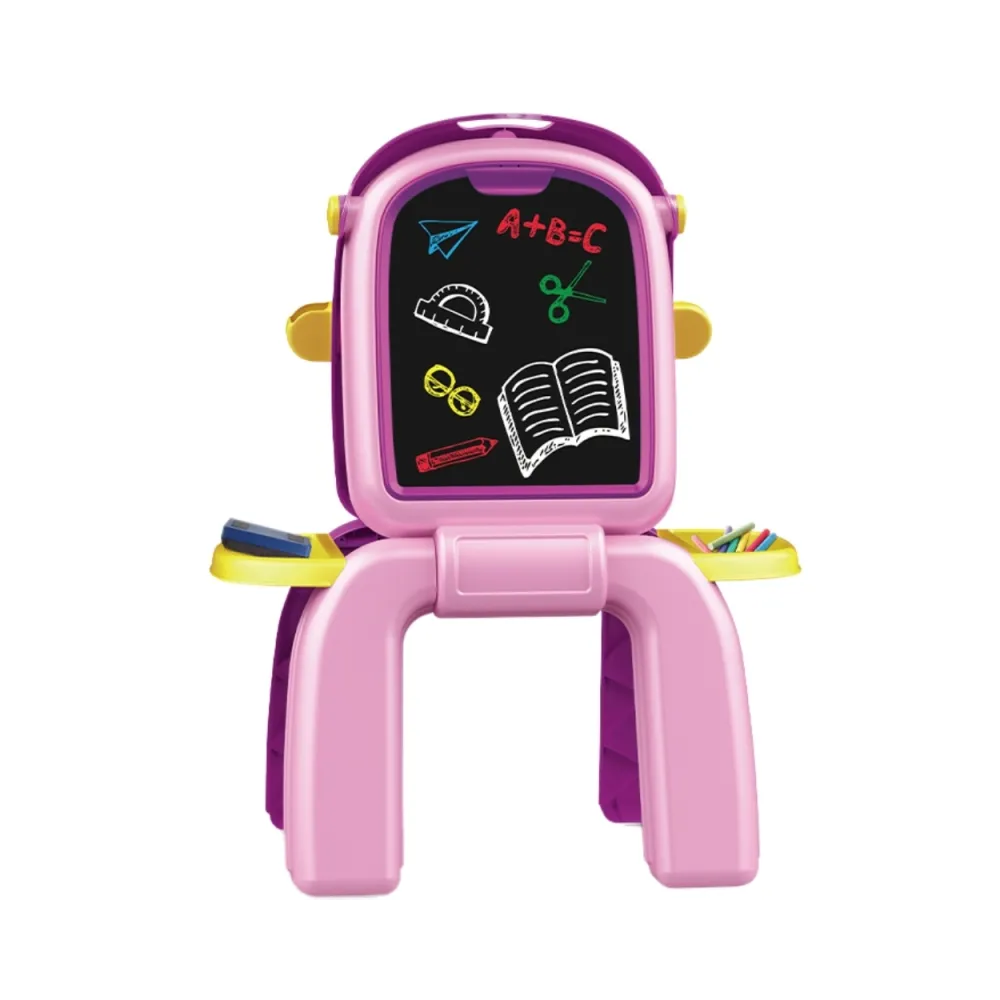 Tablica do rysowania kredą i pisania markerami w zestawie.