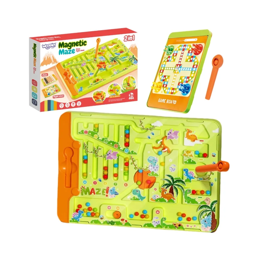 Kolorowy magnetyczny labirynt do zabawy dla dzieci