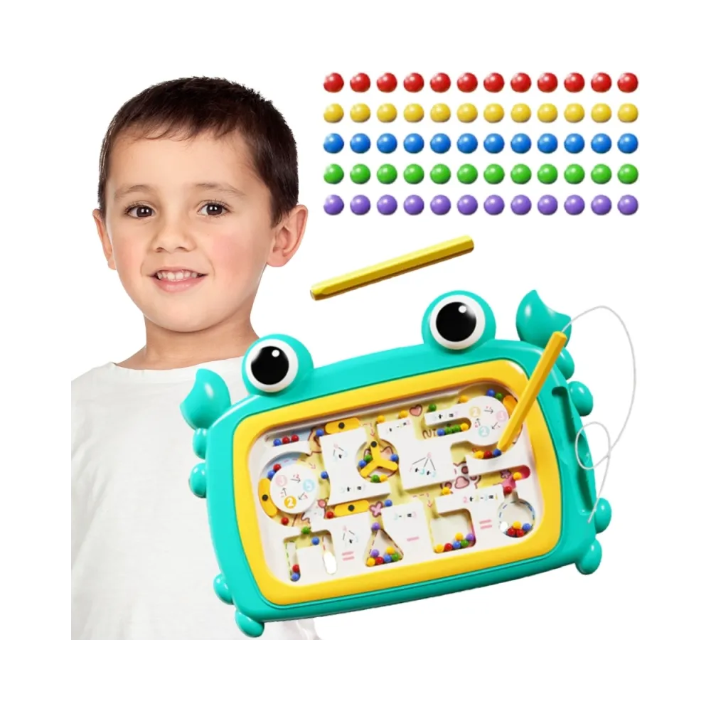 WOOPIE Tablica Magnetyczna Montessori Labirynt Krab Turkusowa