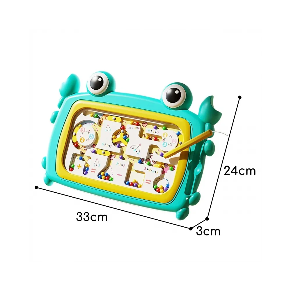 WOOPIE Tablica Magnetyczna Montessori Labirynt Krab Turkusowa