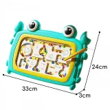 WOOPIE Tablica Magnetyczna Montessori Labirynt Krab Turkusowa