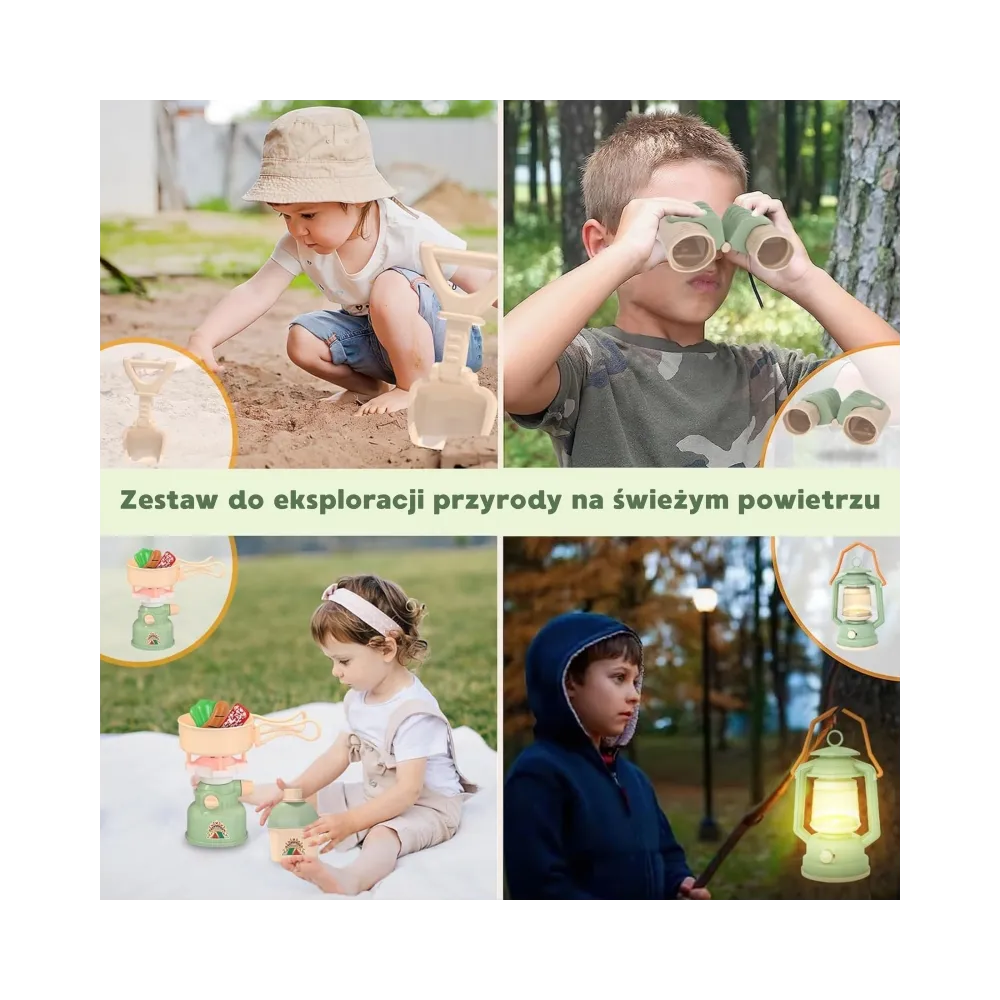 Interaktywny zestaw dla małych odkrywców z 15 elementami