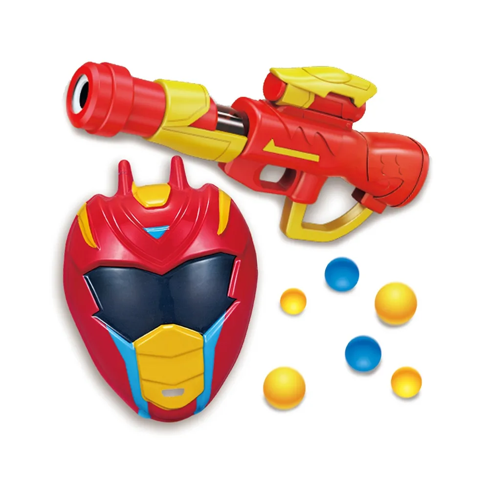 WOOPIE Zestaw Pistolet Karabin Na Piankowe Kulki + Maska Dla Dzieci Wyrzutnia Automatyczna 11 el.