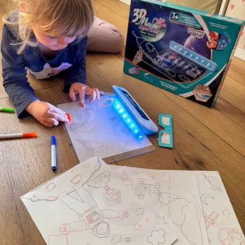 WOOPIE Magnetyczna Tablica 3D Podświetlenie LED do Rysowania