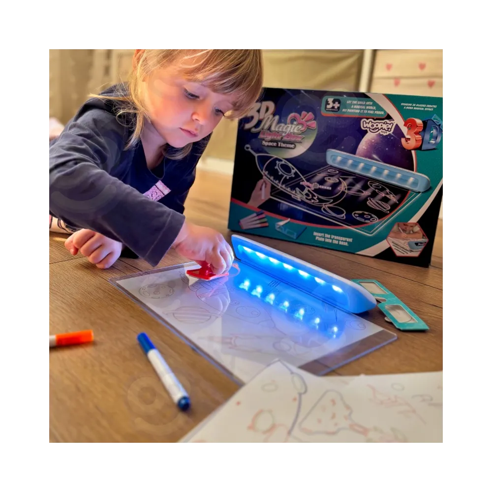 WOOPIE Magnetyczna Tablica 3D Podświetlenie LED do Rysowania