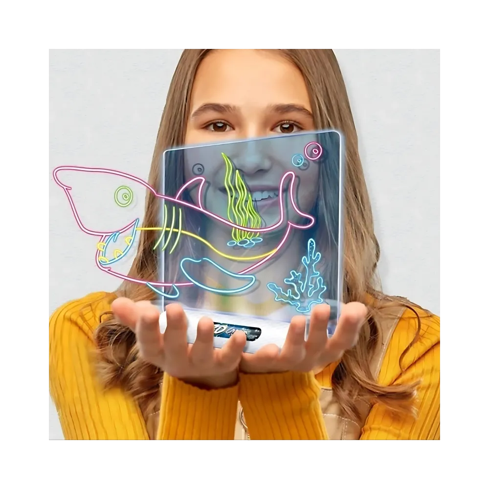 WOOPIE Magnetyczna Tablica 3D Podświetlenie LED do Rysowania