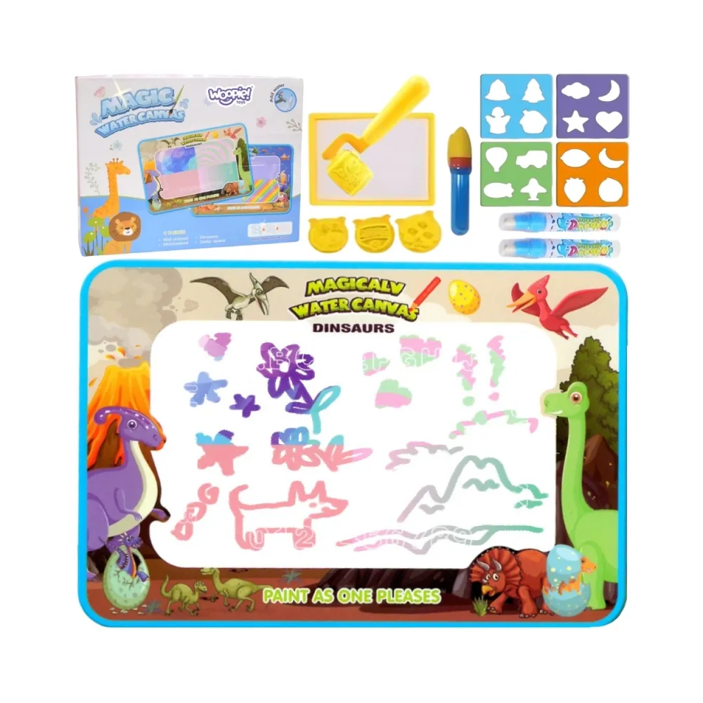 WOOPIE Magiczna Mata Wodna do Malowania XXL Pieczątki Cyferki 100x80 cm