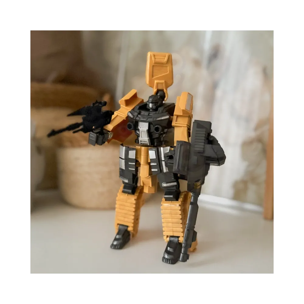 WOOPIE Zestaw 3w1 Robot Transformujący Czołg i Wyrzutnia na Strzałki Brązowy