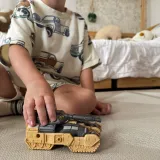 WOOPIE Zestaw 3w1 Robot Transformujący Czołg i Wyrzutnia na Strzałki Brązowy