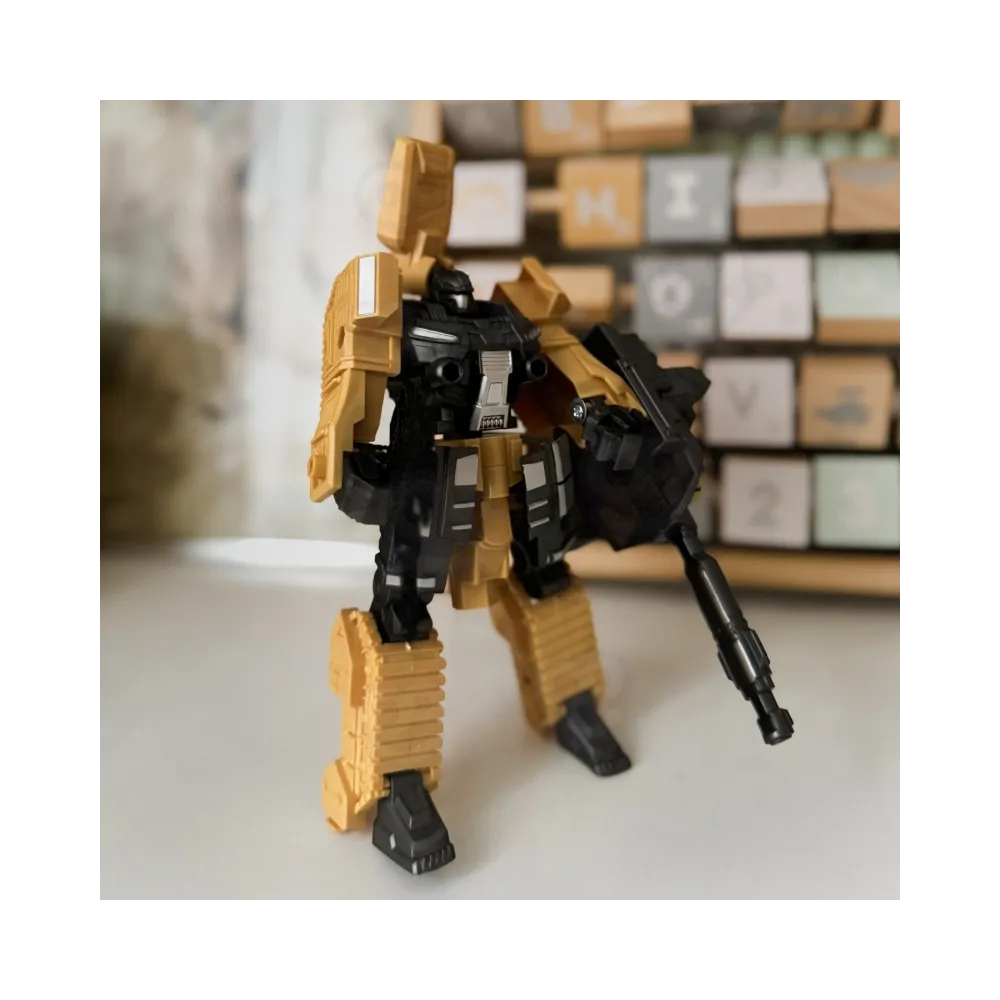 WOOPIE Zestaw 3w1 Robot Transformujący Czołg i Wyrzutnia na Strzałki Brązowy