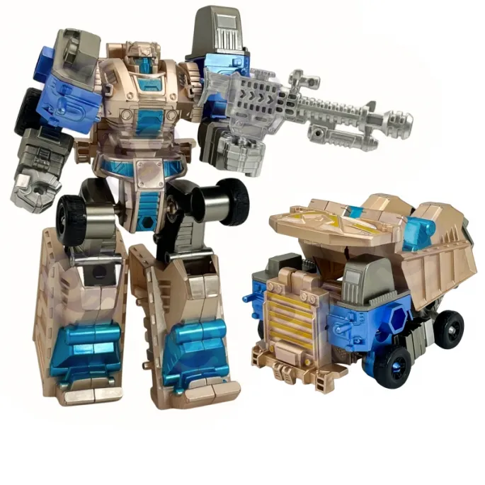 Dzieci bawią się robotem szukając przygód i tworząc nowe historie.