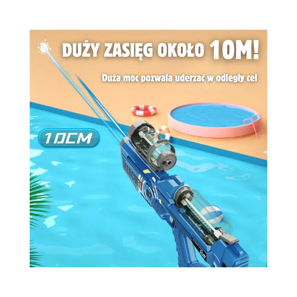 WOOPIE Pistolet na Wodę Elektryczny Automatyczny Merkury