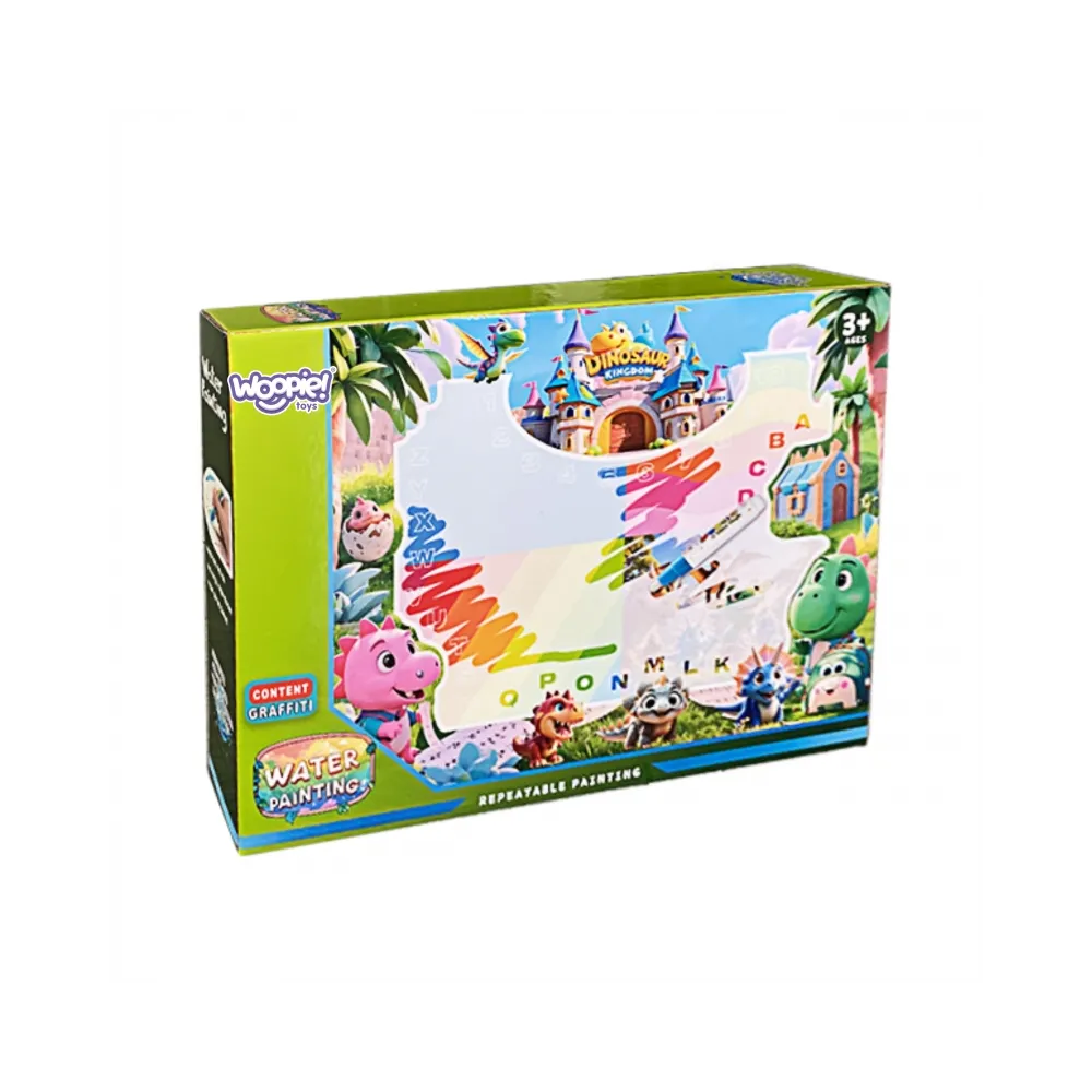 WOOPIE Mata Wodna do Malowania dla Dzieci z Dinozaurami + Akcesoria