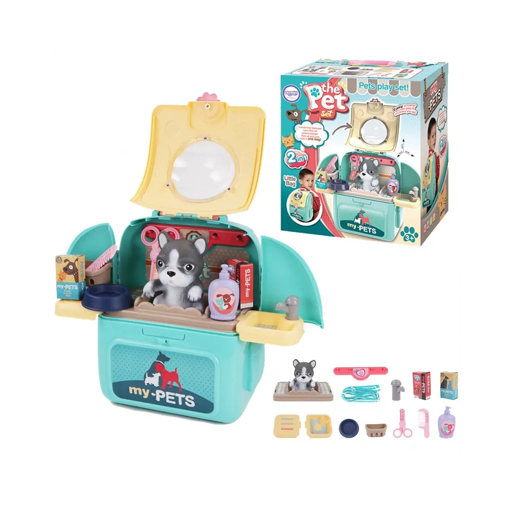 WOOPIE Przenosny Zestaw Pielęgnacyjny Groomer 2w1Pies w Plecaku Transporter