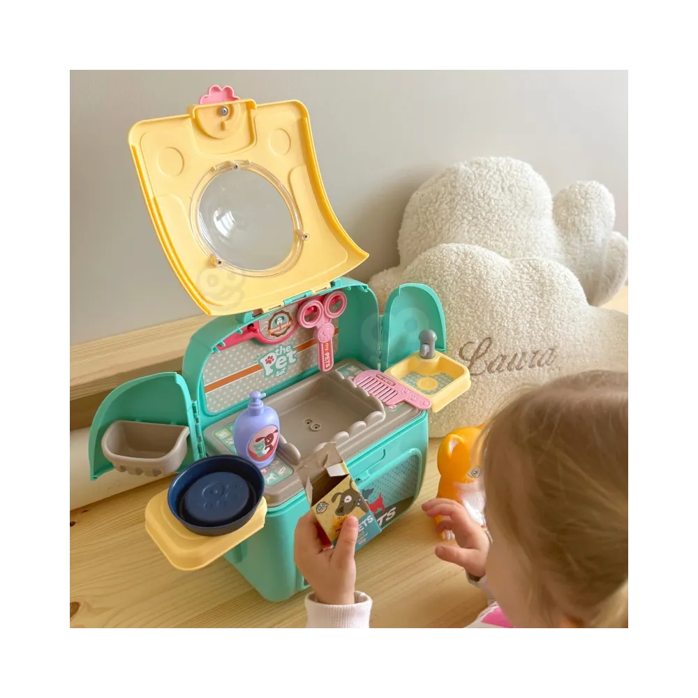 WOOPIE Kotek Przenośny Salon Piękności 2w1 w Plecaku Transporter