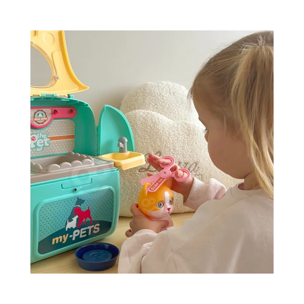 WOOPIE Kotek Przenośny Salon Piękności 2w1 w Plecaku Transporter