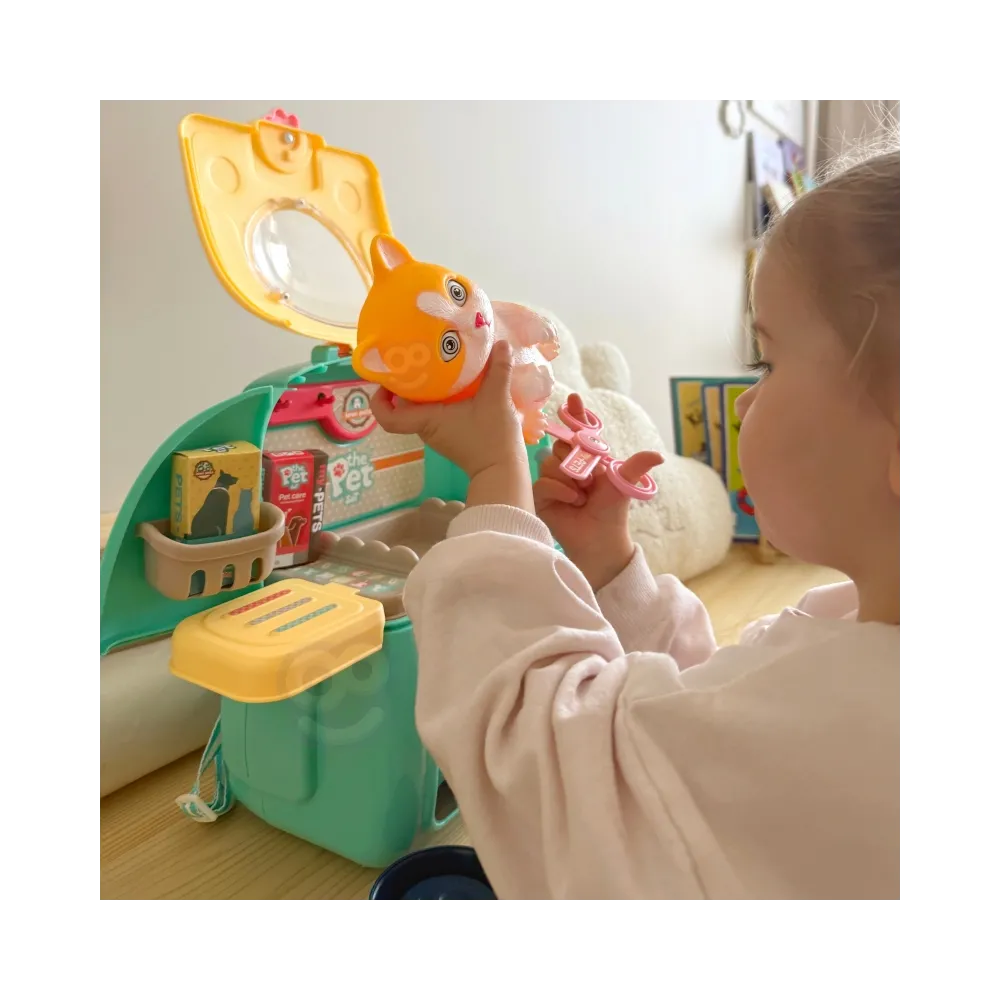 WOOPIE Kotek Przenośny Salon Piękności 2w1 w Plecaku Transporter