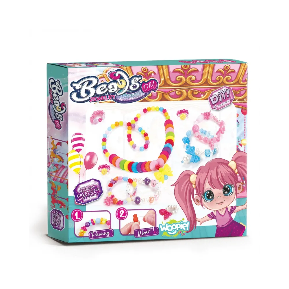 WOOPIE ART&FUN Zestaw do Robienia Biżuterii Bransoletek Wisiorków Pierścionków
