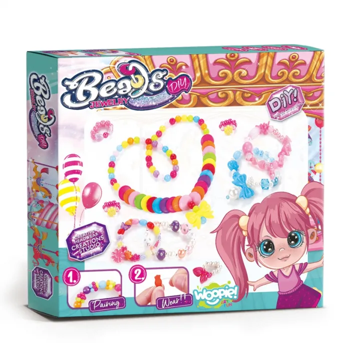 Elastyczne sznurki w zestawie do tworzenia bransoletek