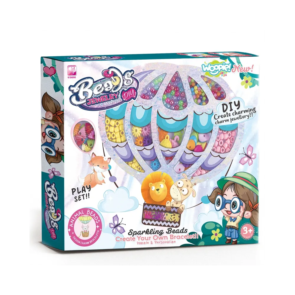 WOOPIE ART&FUN Zestaw do Robienia Biżuterii Bransoletek Wisiorków Pierścionków Nawlekanka