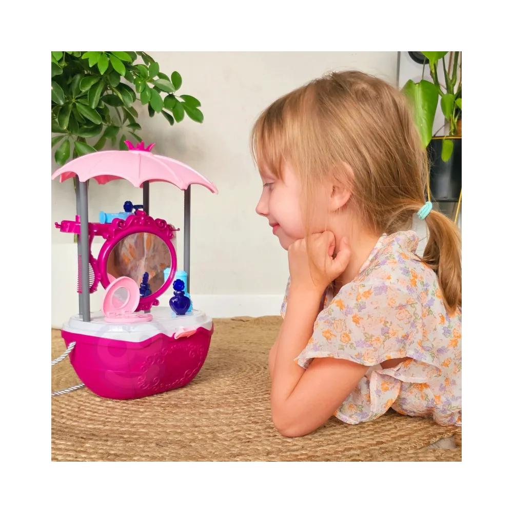 WOOPIE Salon Piękności Urody Toaletka na Kółkach Wózek Wlizka 31 akc. 4w1