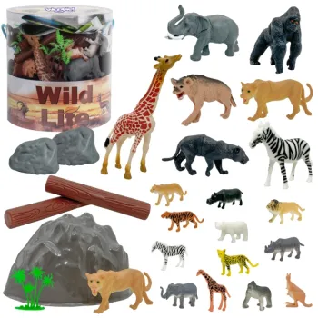 Figurki zwierząt Safari do zabawy dla dzieci