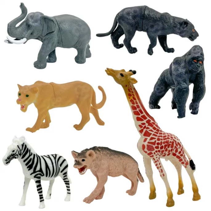 Realistyczne figurki zwierząt w zestawie