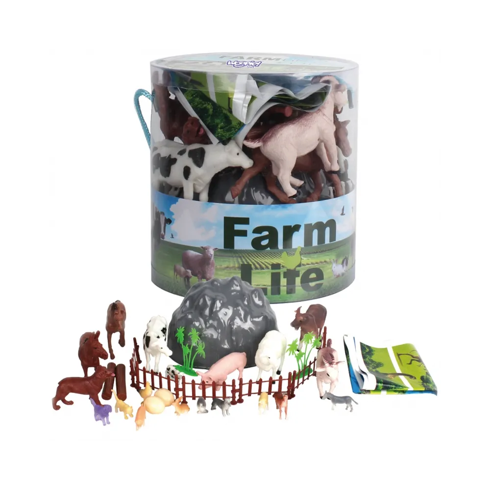 Figurki zwierząt farmy w zestawie
