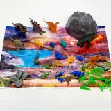 Kolorowe dinozaury w zestawie dla dzieci