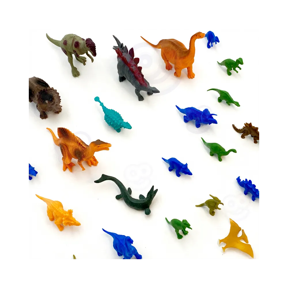 Pojemnik z dinozaurami do zabawy w domu i na świeżym powietrzu