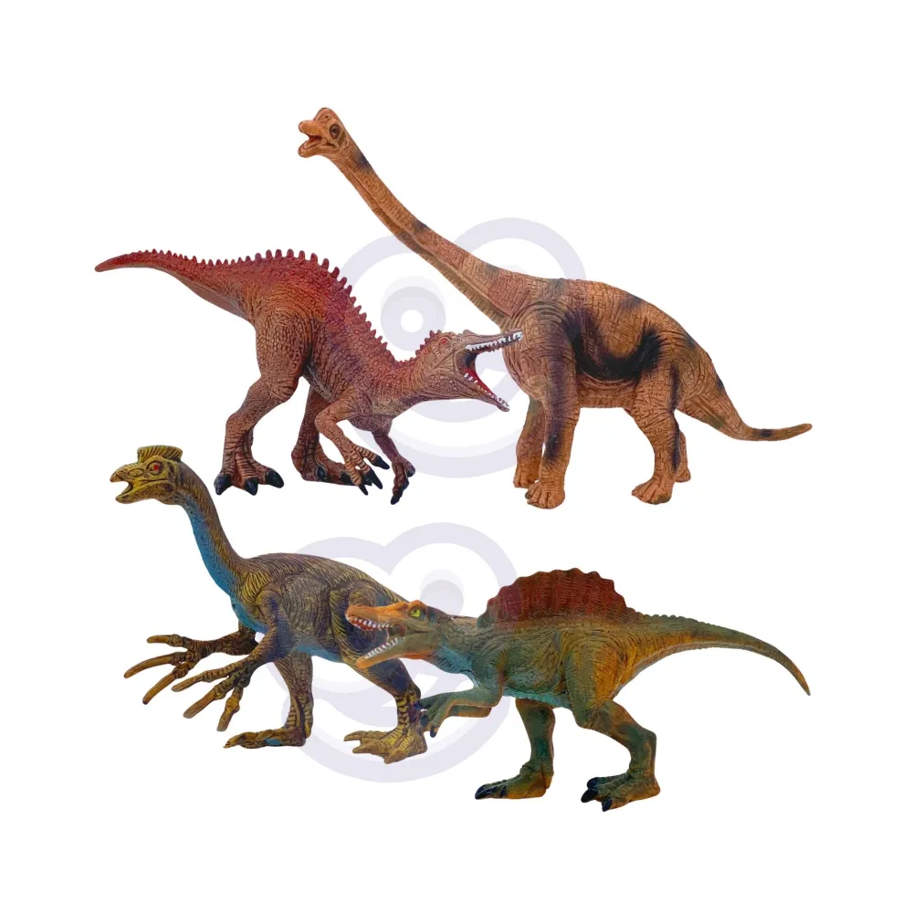 Realistyczne figurki dinozaurów w zestawie