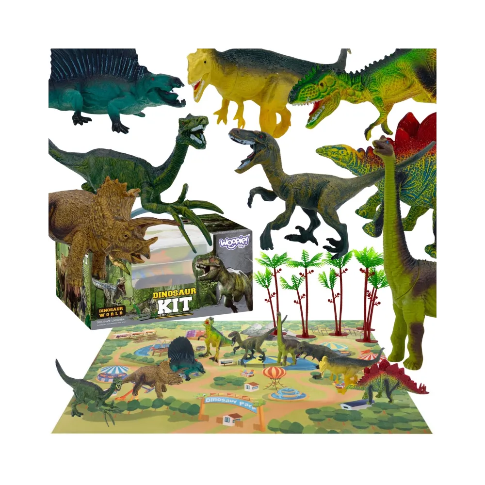 Zestaw figurek dinozaurów z matą do zabawy