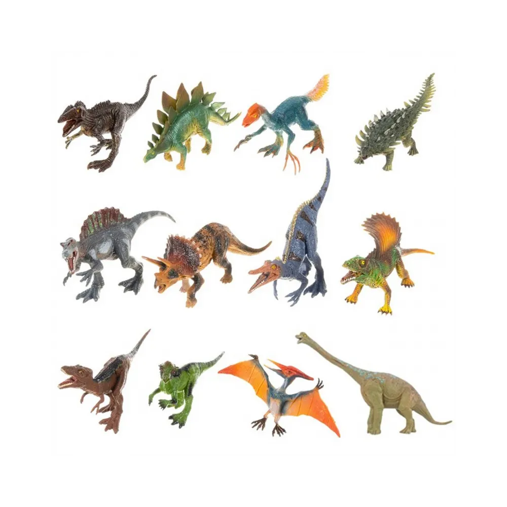 Figurki dinozaurów w parku prehistorycznym Woopie