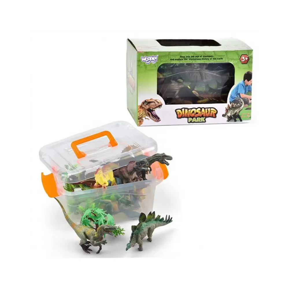 Kuferek z rączką do przechowywania elementów zestawu.