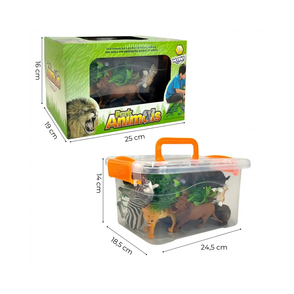 Zestaw akcesoriów do zabawy z dzikimi zwierzętami