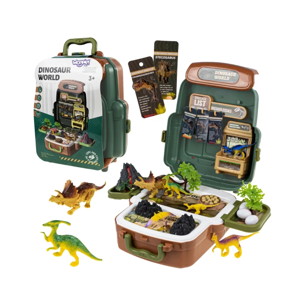 Walizka dinozaurów dla małych odkrywców