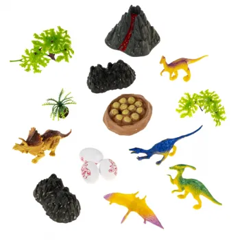 Edukacyjne karty o dinozaurach w zestawie