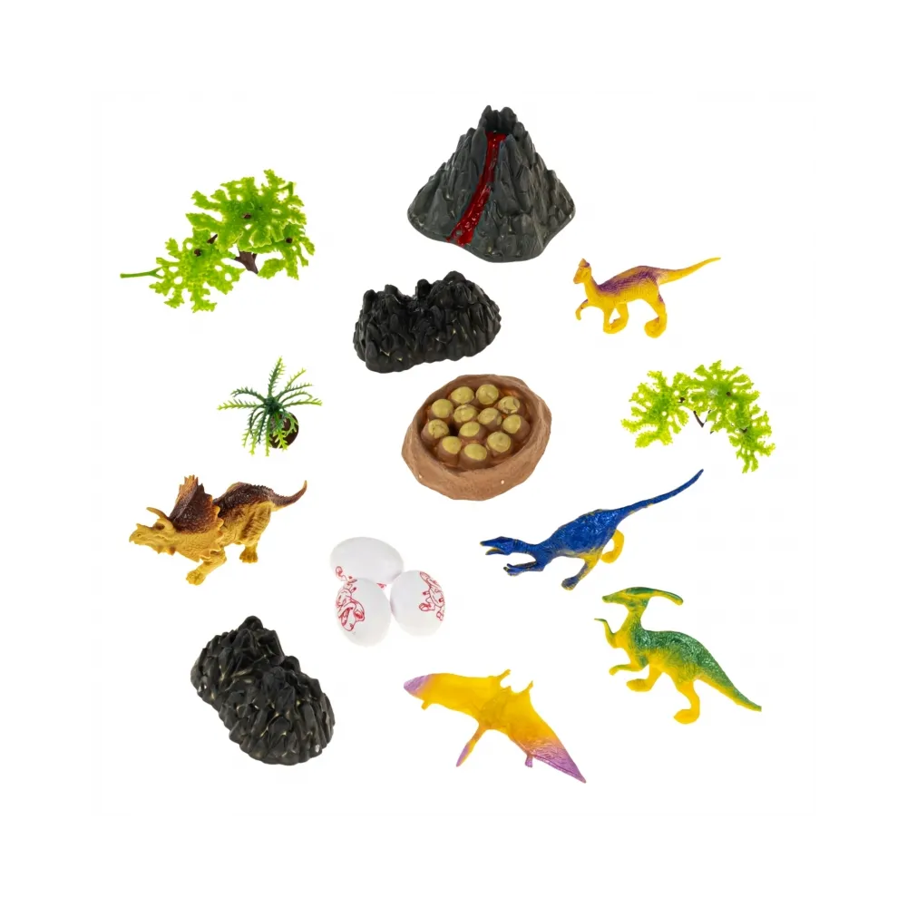 Edukacyjne karty o dinozaurach w zestawie