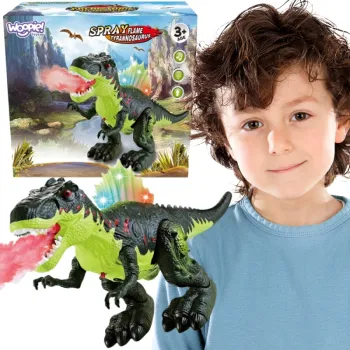 Chodzący dinozaur z efektem świetlnym.