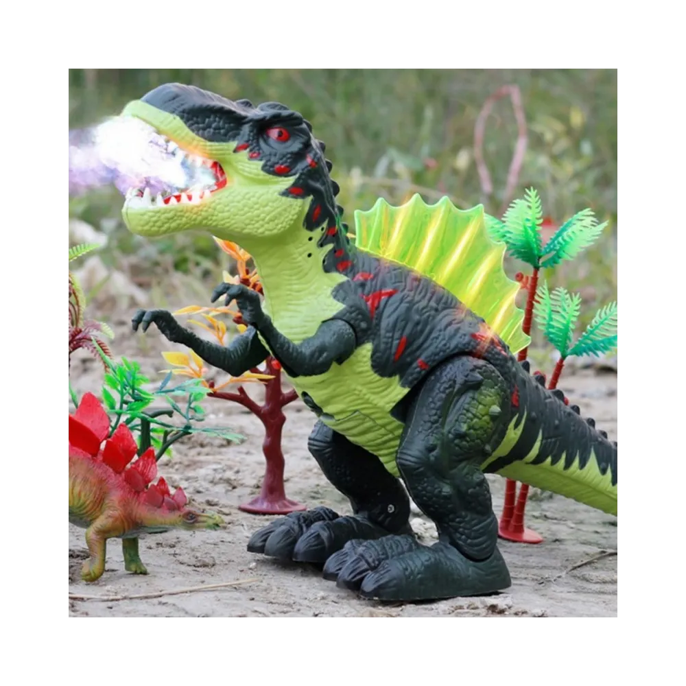 Zabawka dinozaur chodzący i świecący.