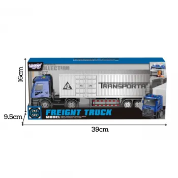 Realistyczna ciężarówka z napędem inercyjnym dla małych kierowców