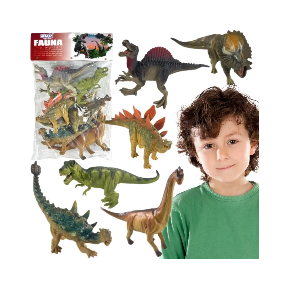 Zestaw figurek dinozaurów do zabawy dla dzieci